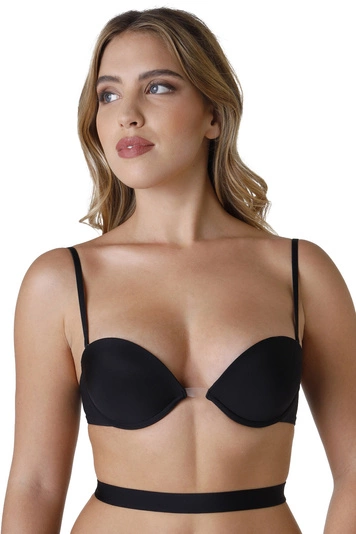 Wonderbra Dame Push-Up BH multifunktionell glatt klassisch Träger WB009243, 