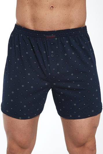 Cornette Herren Boxenshorts Unterhose Klassisch Gemustert Komfortabel Baumwolle Alltag  Comfort 002/261, Dunkelblau