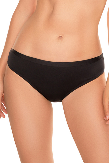 Vivisence Bikinislips Dame Bademode musterlos normaler Bund Setteil EU  3001, Schwarz