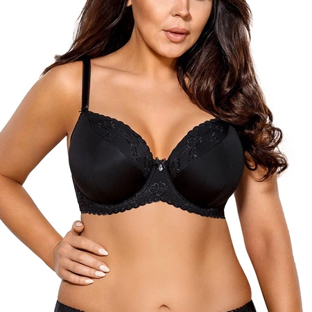 Ava 1627 Dame Bügel BH regulierbar gepolstert Dessous , Schwarz
