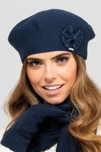 Kamea Damen Mütze Kopfbedeckung Herbst Winter Salamanka, Dunkelblau