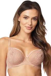 Vivisence Damen BH Eleganter Mit Soft-Cups Und Spitze Mit Dekorativem Anhänger Verstellbare Nicht Abnehmbare Träger,