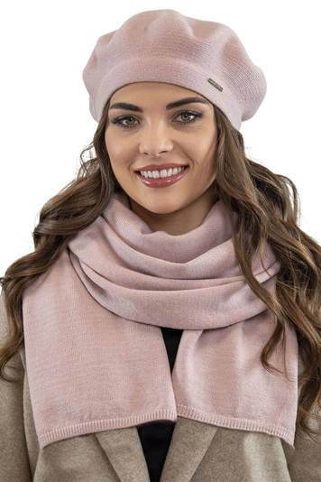 Vivisence Mütze Schal Set Klassisch Form Wärme Und Stil An Wintertagen 7005, rosa