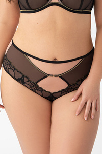 Gorsenia Dame Slip Unterhose Spitze Netz Geblümt Unterwäsche Dessous K759 Saanvi,