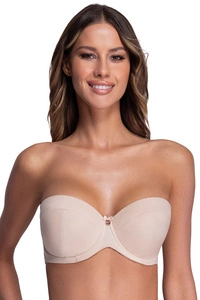 Ava Damen Balconett-BH Bügel Glatt leicht gepolstert Schleife 1787 Last Night, beige1