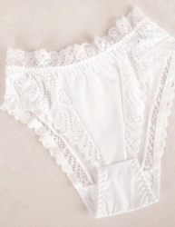 Wolbar Damen Maxi-Slip Mit Hoher Taille 3-er Pack Komfortabel Unterwäsche Spitze WB55,