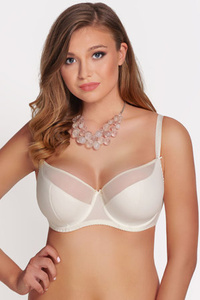 Vivisence 1031 Bügel BH Dame Dessous musterlos regulierbar EU, Ecru