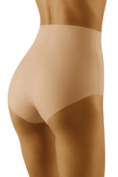 Wolbar Dame Slip Hoher Bund Shapewear Klassisch Nahtlos Unterhose WB441, beige