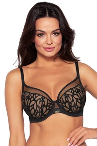 Ava Dame Push-Up BH Gepolstert Netz Stickerei Gemustert Einlagen 2055 Monarch,