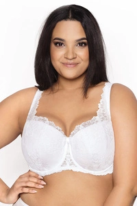 Mat Dame Bügel BH Gepolsterte Cups Spitze Blumenmuster Klassisch Komfortabel Elegant 053/22 Carmela,