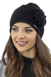 Vivisence Wintermütze für Damen Herbst Warme Beanie Mütze für Frauen Elegante Ideal Perfekter Passform für Kalte Tage Modell 7052, schwarz