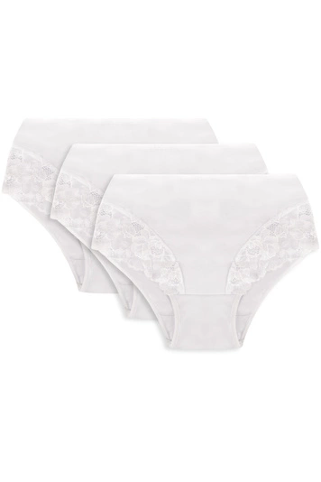 Vivisence Dame Slip Unterhose Spitze Bund Gummispitze Unterwäsche Klassisch 4008, 