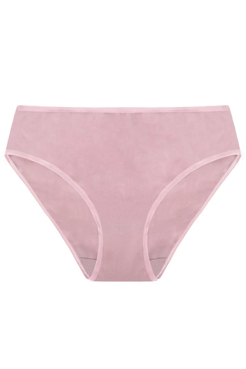 Vivisence Dame Slip Unterhose Klassisch Komfortabel Baumwolle Trendig Alltag Unterwäsche 4016, rosa Gummiband:rosa