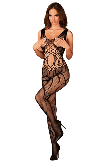 Obsessive Dame Bodystocking Reizwäsche Sexy Netz Gemustert Offener Schritt G328, 