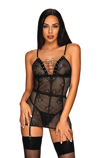Obsessive Dame Reizwäsche Nachthemd Netz Spitze Geblümt Sexy Basitta, 