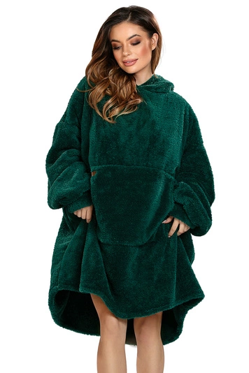 Vivisence Übergroße Hoodie Decke für Damen Decke Sweatshirt mit Fronttasche Verlängertem Komfortable Riesen-Hoodie Rücken und Kuscheligem Material für Winterabende, 
