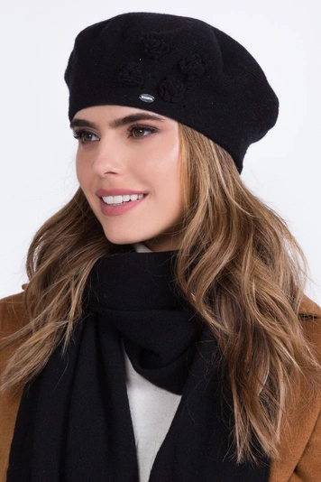 Kamea Dame Baskenmütze Winter Kopfbedeckung gemustert warm Ariel, 