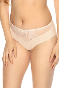 Gaia Dame Slip Unterhose Tüll Netz Unterwäsche 930B Aleksandra, Beige