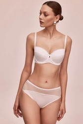 Alles Elena II U Bügel BH Dame Dessous gepolstert musterlos abnehmbar EU, Weiß