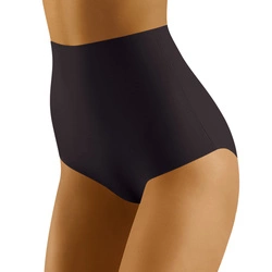 Wolbar Dame Slip Hoher Bund Shapewear Klassisch Nahtlos Unterhose WB441, schwarz