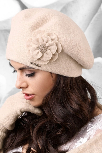 Kamea Vicenza Dame Baseknmütze Eleganz Kopfbedeckung Mütze , Beige