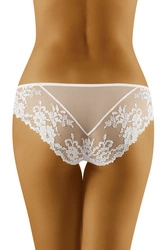 Wolbar Damen Slip Unterhose Spitze Unterwäsche niedriger Bund Diamond 3518, weiß