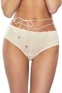 Lapinee Dame Slip mit Schnürchen Spitze Geblümt Elegant Dessous Unterhose 5021 Cindy,