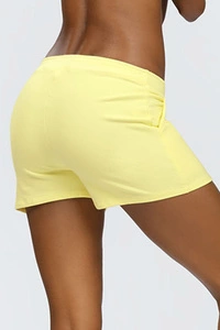 Dkaren Dame Shorts Musterlos Kurz Bund Alltag Klassisch Bekleidung  Koko,