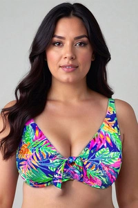 Vivisence Bikini Oberteil Damen Bügel Schleife Formend Stützfunktion 3203, mehrfarbig