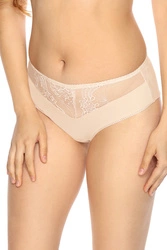 Gaia Dame Slip Unterhose Tüll Netz Unterwäsche 930B Aleksandra, Beige