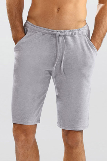 Dkaren Herren Shorts Musterlos Kurz Bund Alltag Klassisch Bekleidung Samuel, Grau