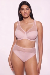 Alles Dame Soft-BH Netz Träger musterlos regulierbar  Havana 01,