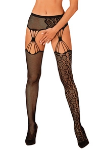 Obsessive Dame Strumpfhose Sexy Verführerisch Reizwäsche Leopardenmuster S821,
