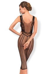 Hot in Here Dame Nachthemd Reizwäsche Netz Gemustert Sinnlich Sexy Infinity,