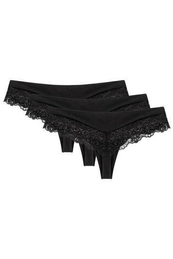 Wolbar Dame Shorts-Strings Spitze Stilvoll Elegant Verführerisch Dessous WB409, 