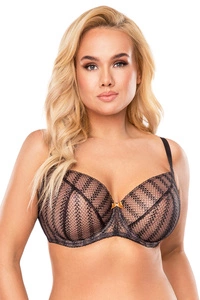 Vivisence Soft BH Mit Bügel Glänzender Goldfaden Für Elegante Passform 1053, schwarz