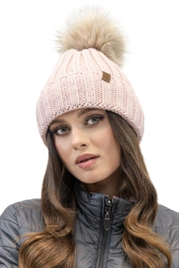 Vivisence Damen Bommelmütze Winter Fleecefutter Bommel Perfekte Passform 70100,