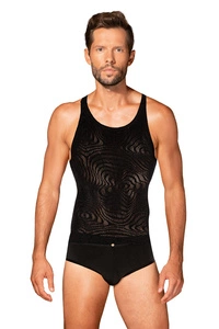 Obsessive Herren T-Shirt Reizwäsche Sexy Gemustert Rundhals Verführerisch Ärmellos T103,