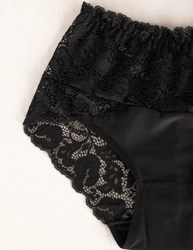 Wolbar Dame Slip 3er Pack Bund Pantys Spitze Elegant Unterhose Unterwäsche WB414,