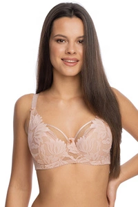 Gaia Dame Halbversteifter BH Geblümt Spitze Klassisch Elegant Schalen Träger 1134 Keto,