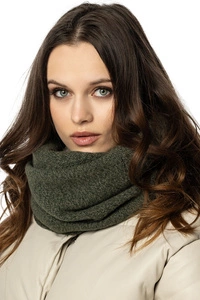 Vivisence Damen Schal Winter Loop Modischer Gemütlich Wärmendem Garn Kalte 7108, grüne Melange
