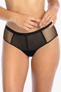 Gaia Dame Slip Unterhose Gestreift Netz Unterhose Schleife Bund 1058P Sonia,