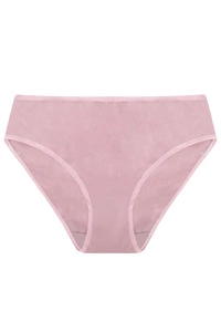 Vivisence Dame Slip Unterhose Klassisch Komfortabel Baumwolle Trendig Alltag Unterwäsche 4016, rosa Gummiband:rosa