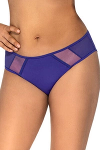 Ava Dame Slip Glatt Musterlos Unterhose Streifen Unterwäsche 1030/1 Novato Lux, Blau