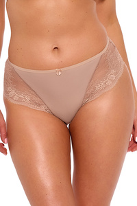 Gaia Dame Slip Spitze Bund Schelife Unterwäche Unterhose  Dessous 1262P Camilla, Mokka