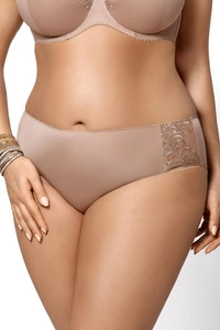 Gorsenia K379 Victoria Slips Dame Maxi Dessous Stickerei normaler Bund,