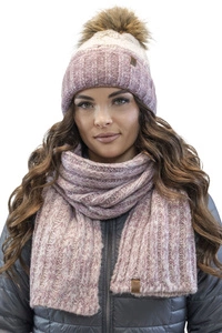 Vivisence Damen Bommelmütze Fleecefutter Winterset Bommel Passendem Hergestellt,