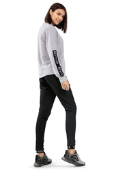 Reviver Damen Jogginghose Lange Glatt Musterlos Sport Alltag Komfortabel F9505, Schwarz