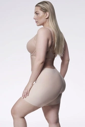 Julimex Damen Unterhose musterlos Shorts Bermudas Lingerie Bermudy, Beige