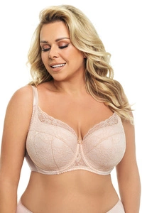 Gorsenia Damen Bügel BH leicht gepolstert große Größen K483 Peony, Beige